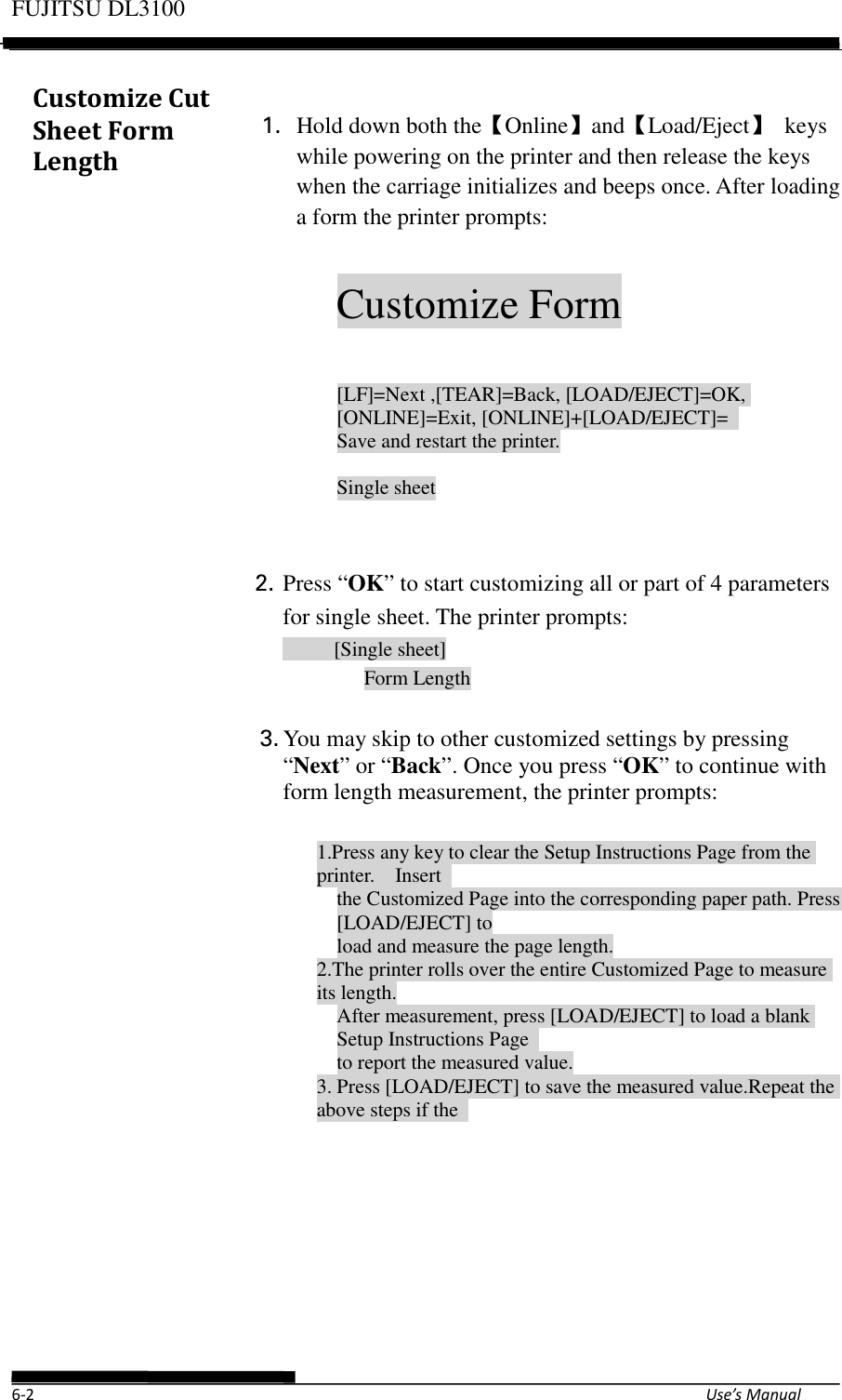 Page 92 of Fujitsu Isotec 021M33342A Dot Matrix Printer User Manual Part 1 of 2