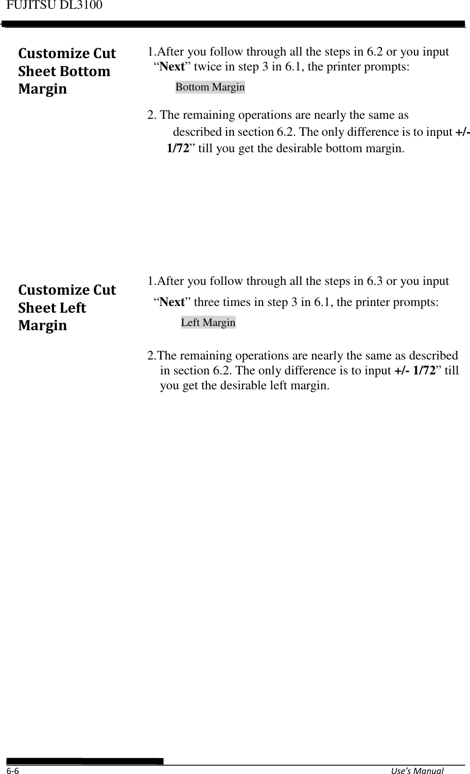Page 96 of Fujitsu Isotec 021M33342A Dot Matrix Printer User Manual Part 1 of 2