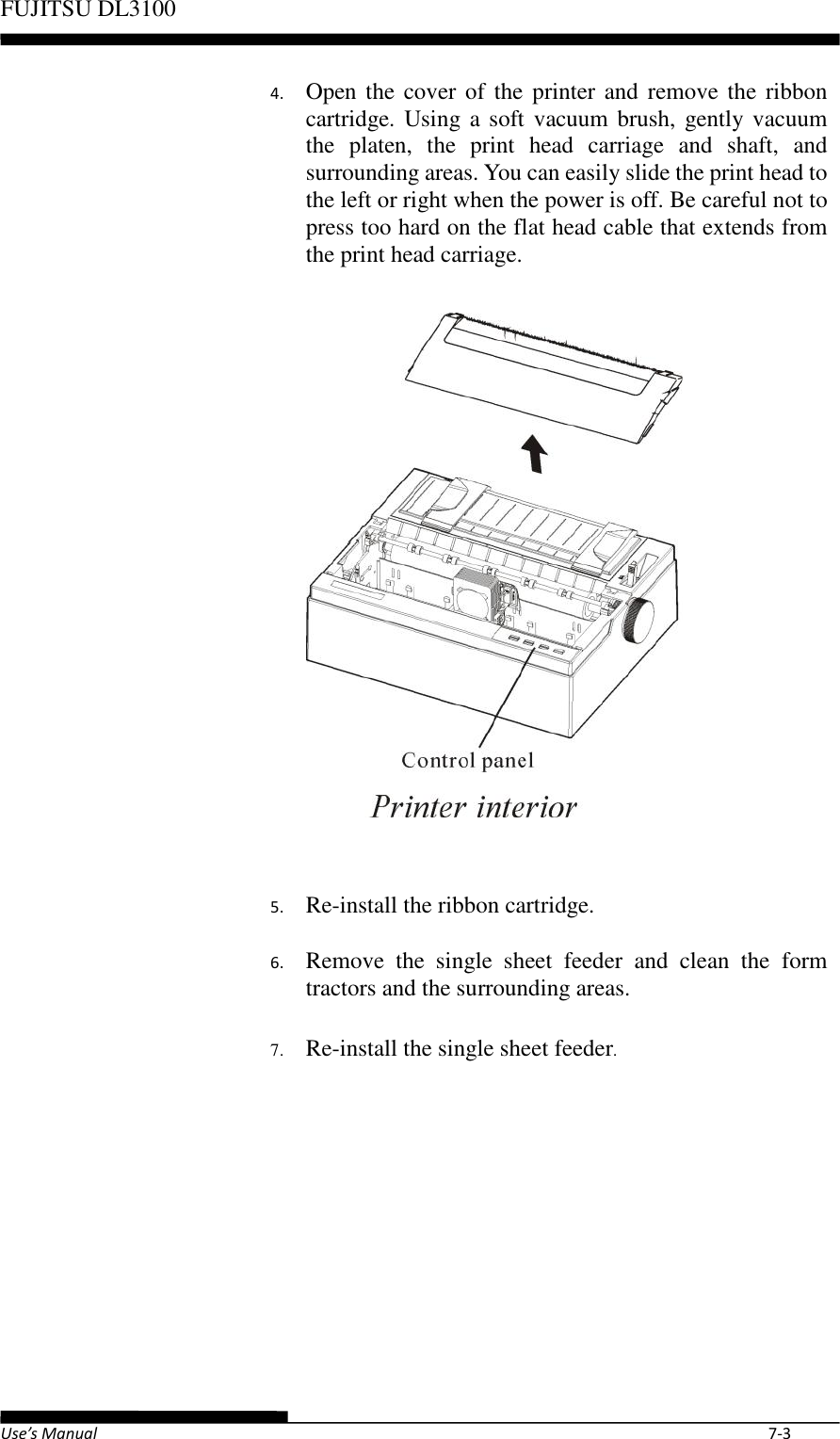 Page 1 of Fujitsu Isotec 021M33342A Dot Matrix Printer User Manual Part 2 of 2