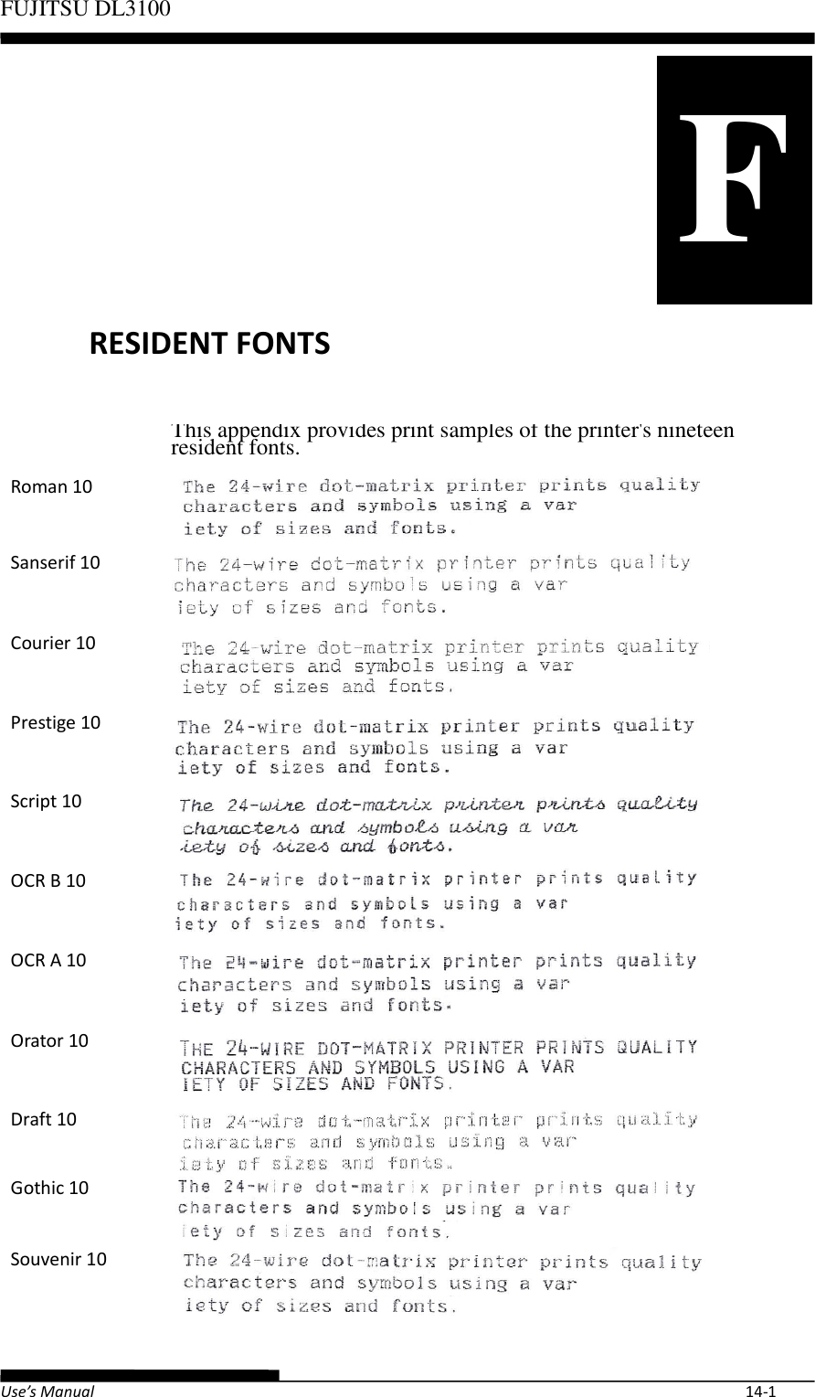 Page 123 of Fujitsu Isotec 021M33342A Dot Matrix Printer User Manual Part 2 of 2