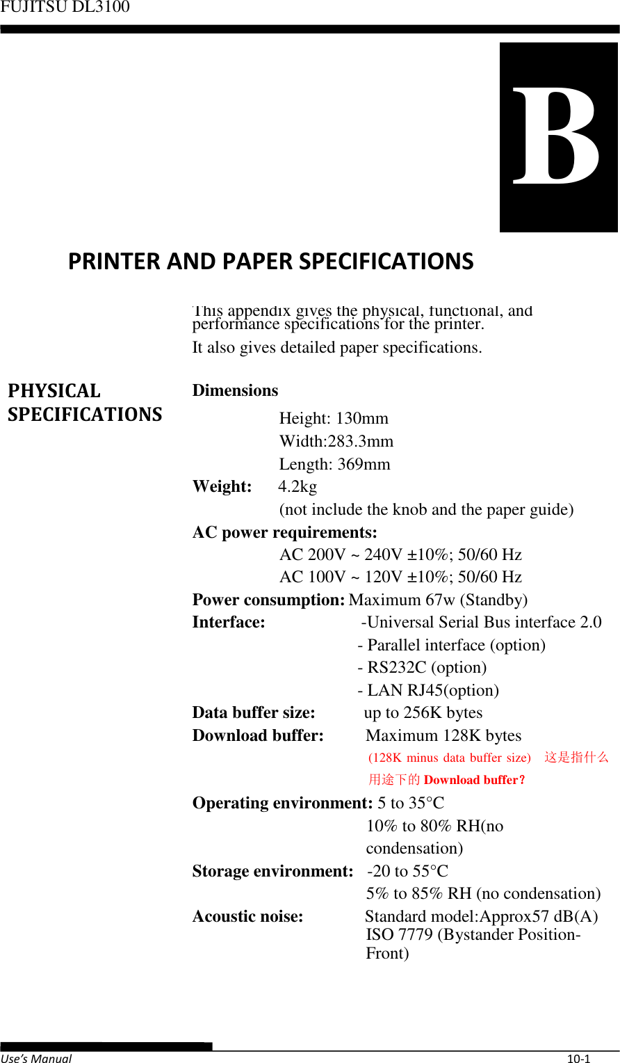 Page 17 of Fujitsu Isotec 021M33342A Dot Matrix Printer User Manual Part 2 of 2