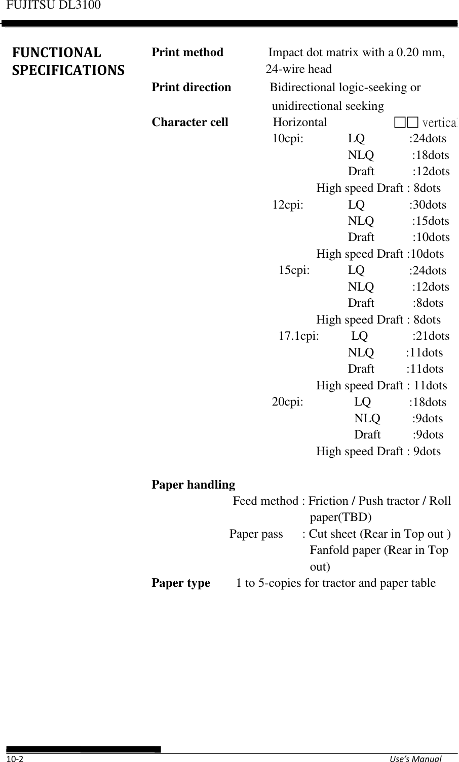 Page 18 of Fujitsu Isotec 021M33342A Dot Matrix Printer User Manual Part 2 of 2