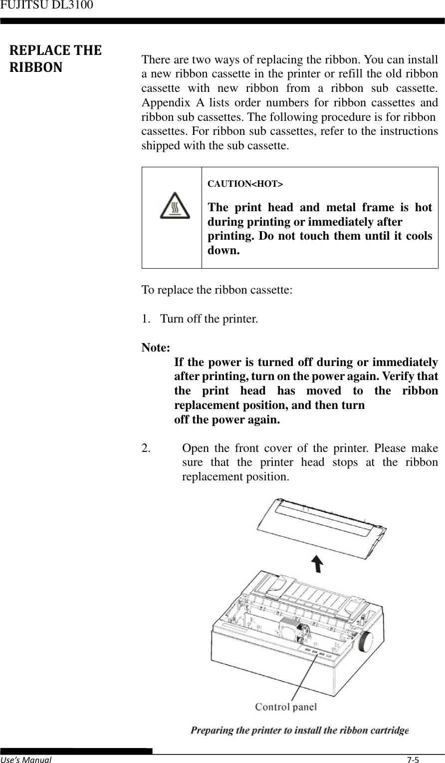 Page 3 of Fujitsu Isotec 021M33342A Dot Matrix Printer User Manual Part 2 of 2
