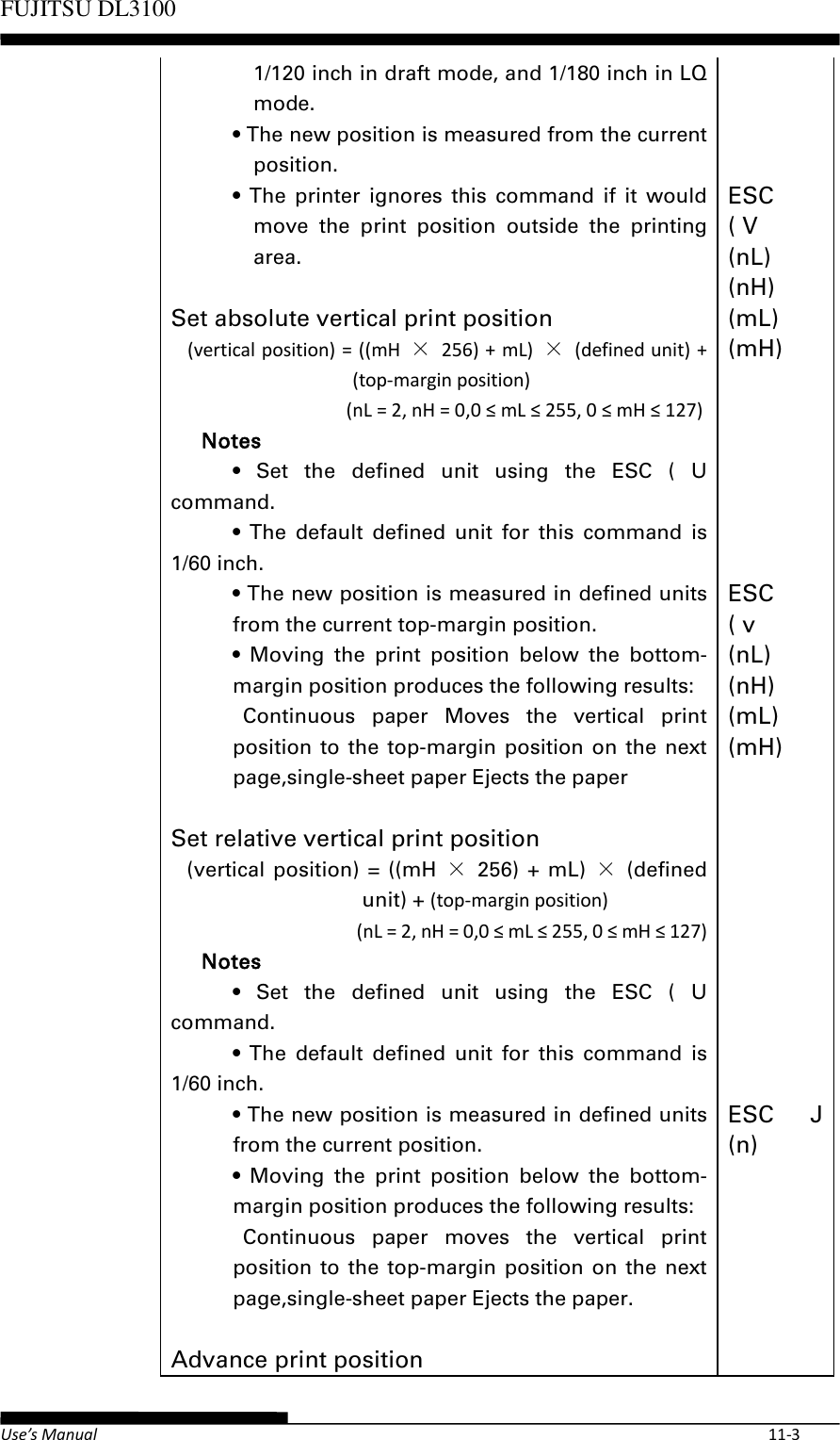 Page 31 of Fujitsu Isotec 021M33342A Dot Matrix Printer User Manual Part 2 of 2