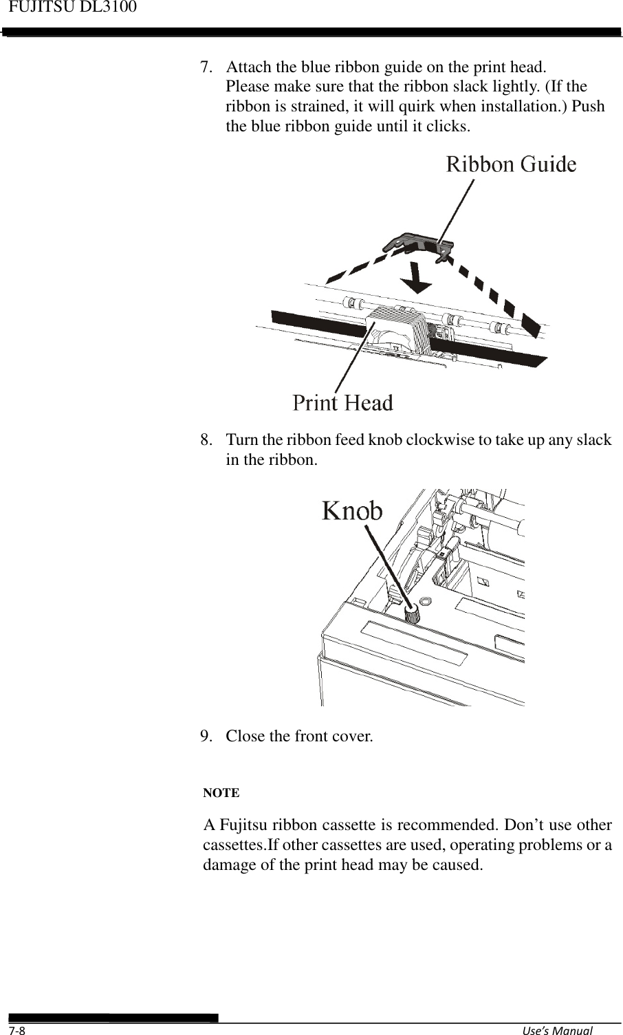 Page 6 of Fujitsu Isotec 021M33342A Dot Matrix Printer User Manual Part 2 of 2