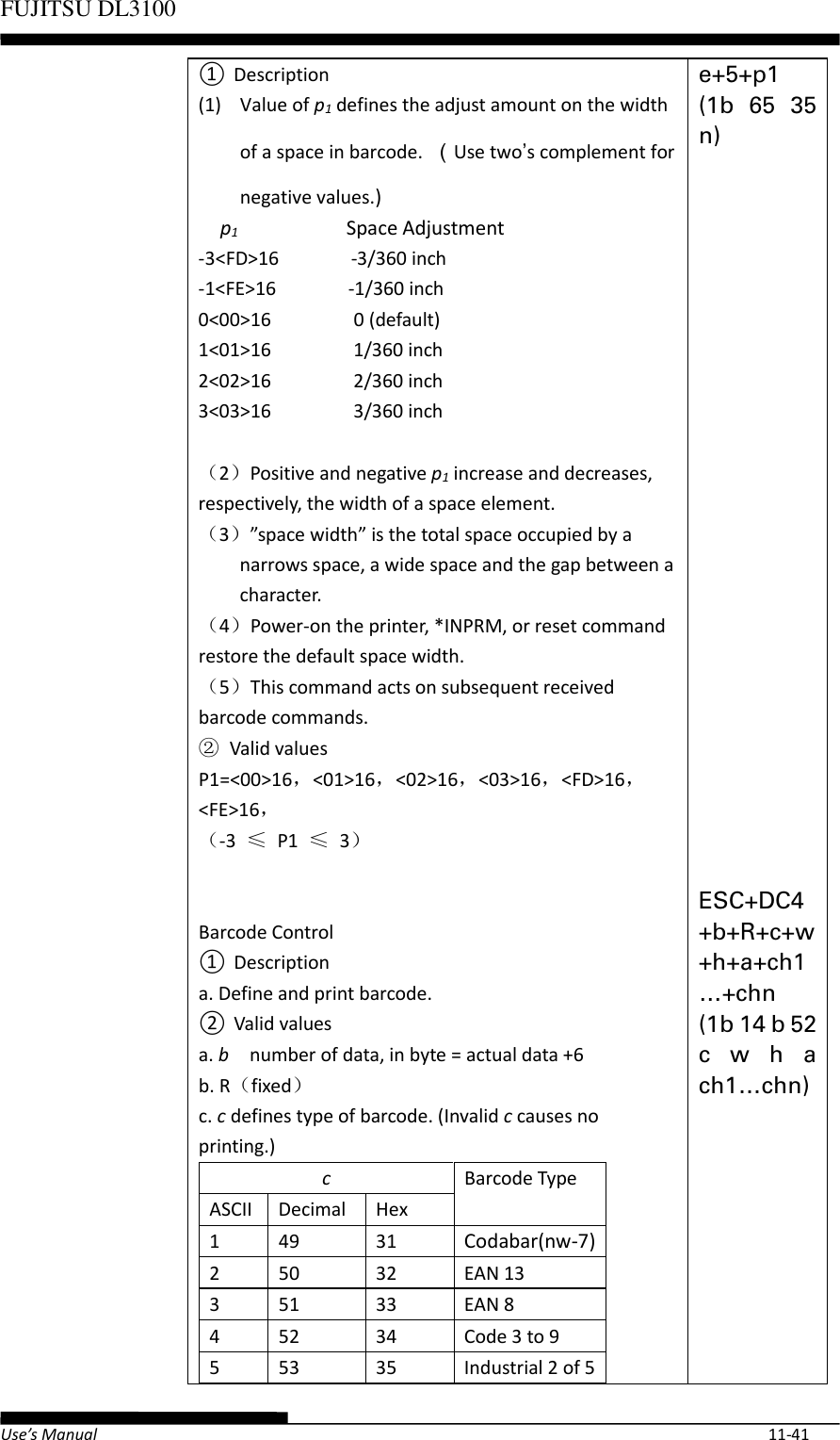 Page 69 of Fujitsu Isotec 021M33342A Dot Matrix Printer User Manual Part 2 of 2