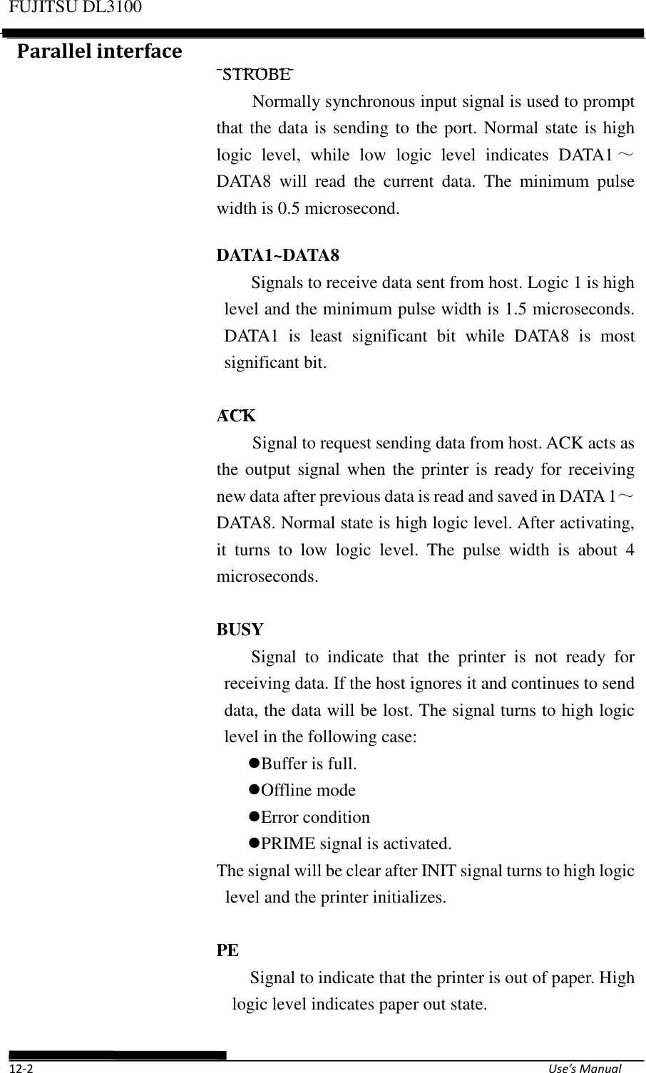 Page 74 of Fujitsu Isotec 021M33342A Dot Matrix Printer User Manual Part 2 of 2