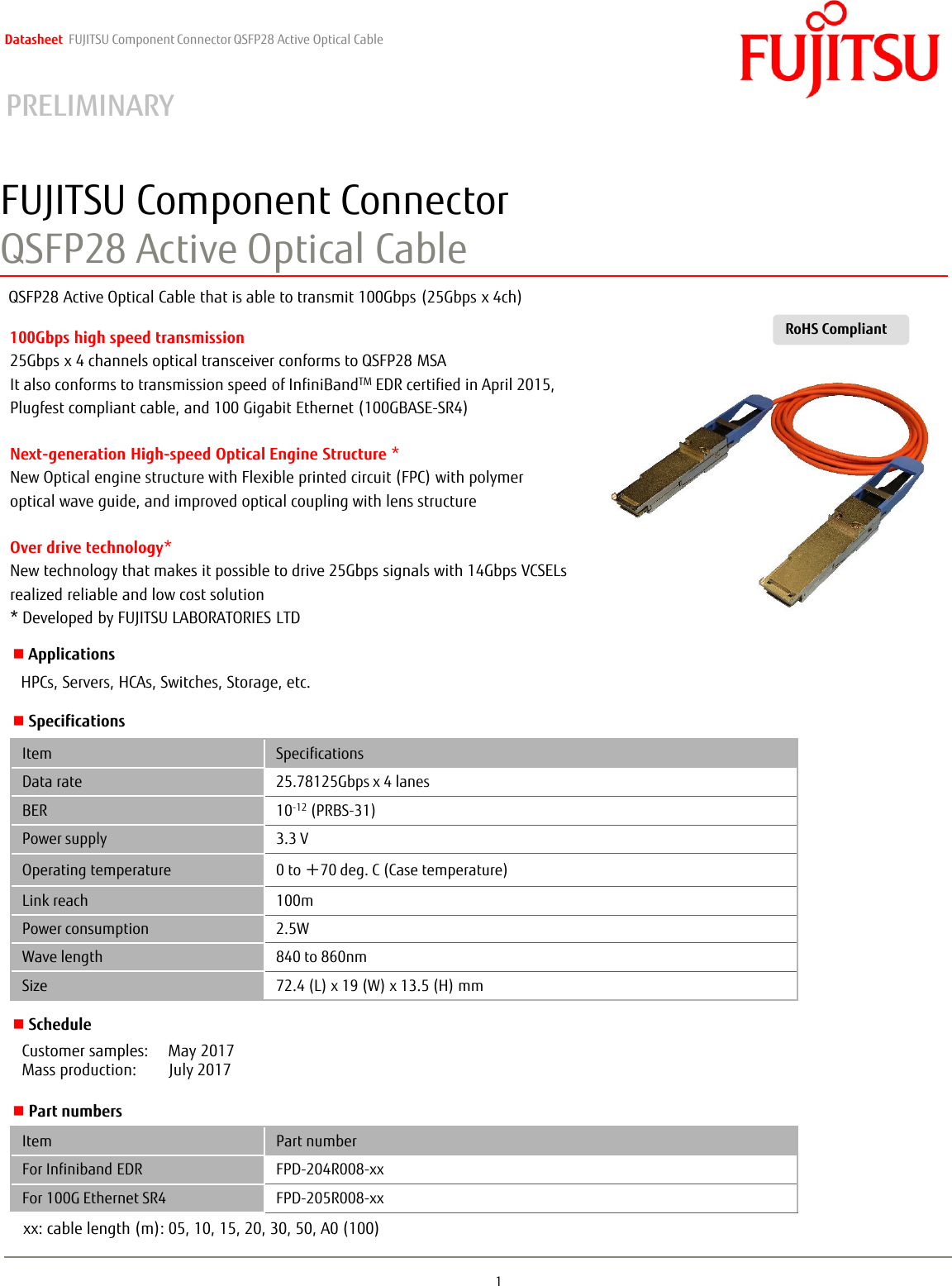 Page 1 of 2 - Fujitsu 1枚カタログ（タイトル2行パターン） FPD-204/205 Series 100g-aoc