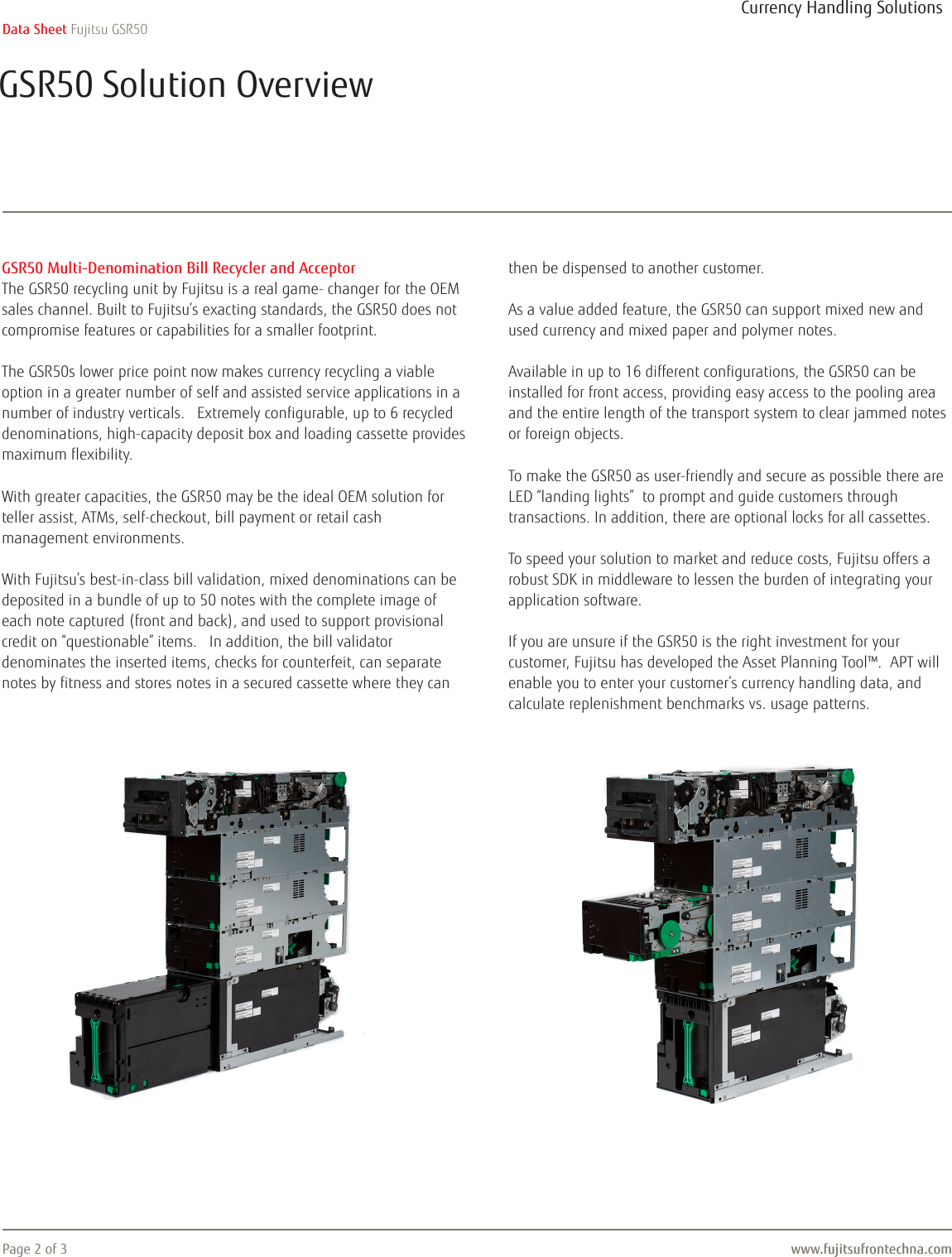 Page 2 of 3 - Fujitsu  GSR50 110117 DS US