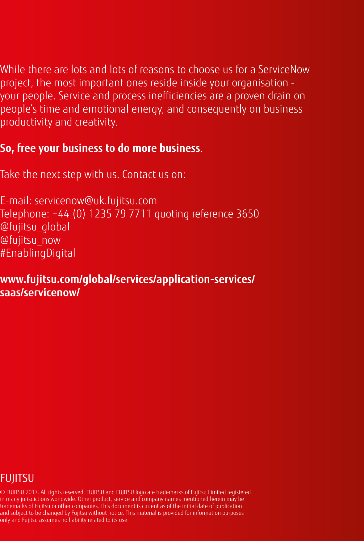Page 12 of 12 - Fujitsu  Brochure Service Now