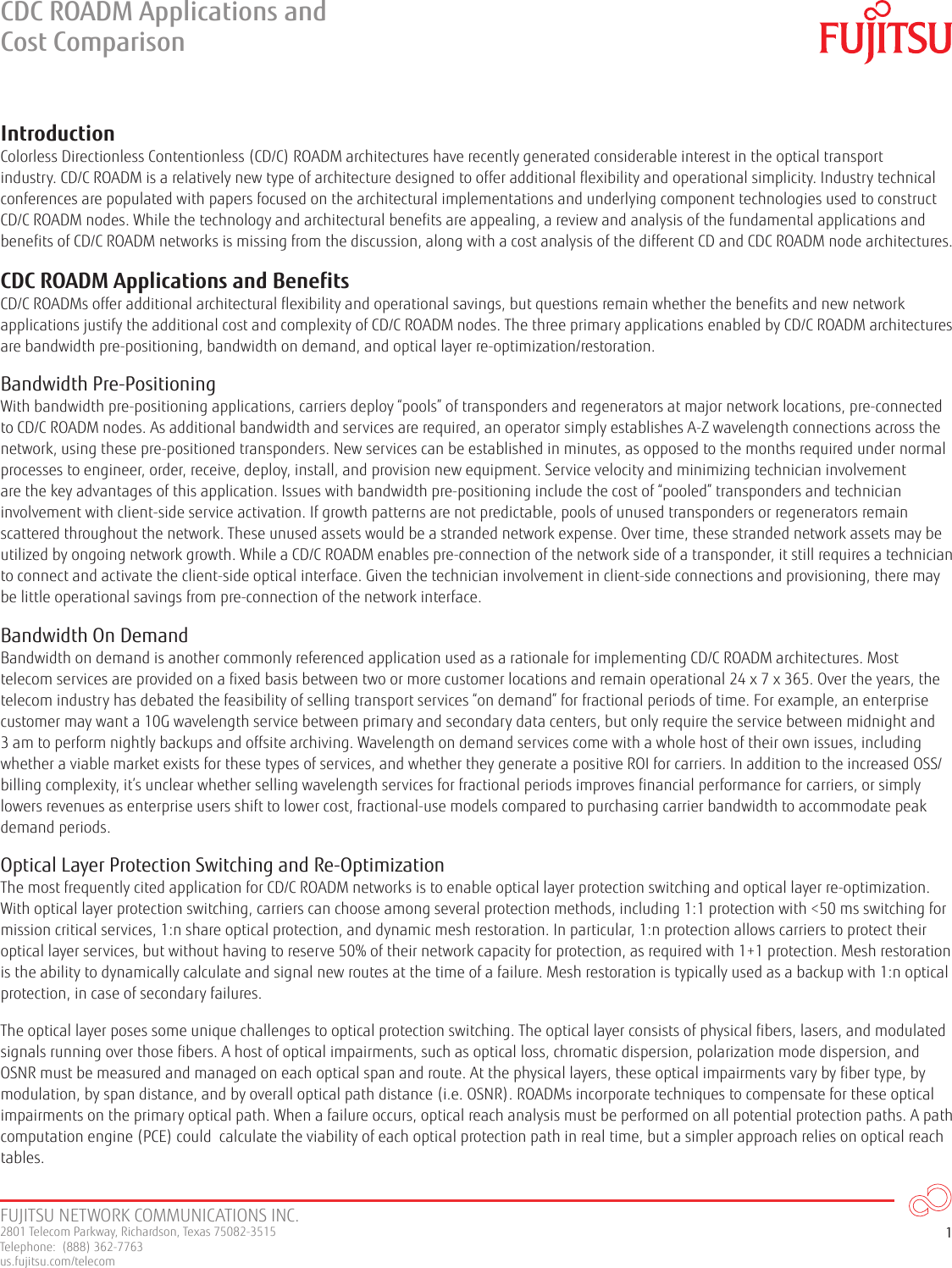 Page 2 of 7 - Fujitsu  Read More... CDC-ROADM-Cost-Comparison