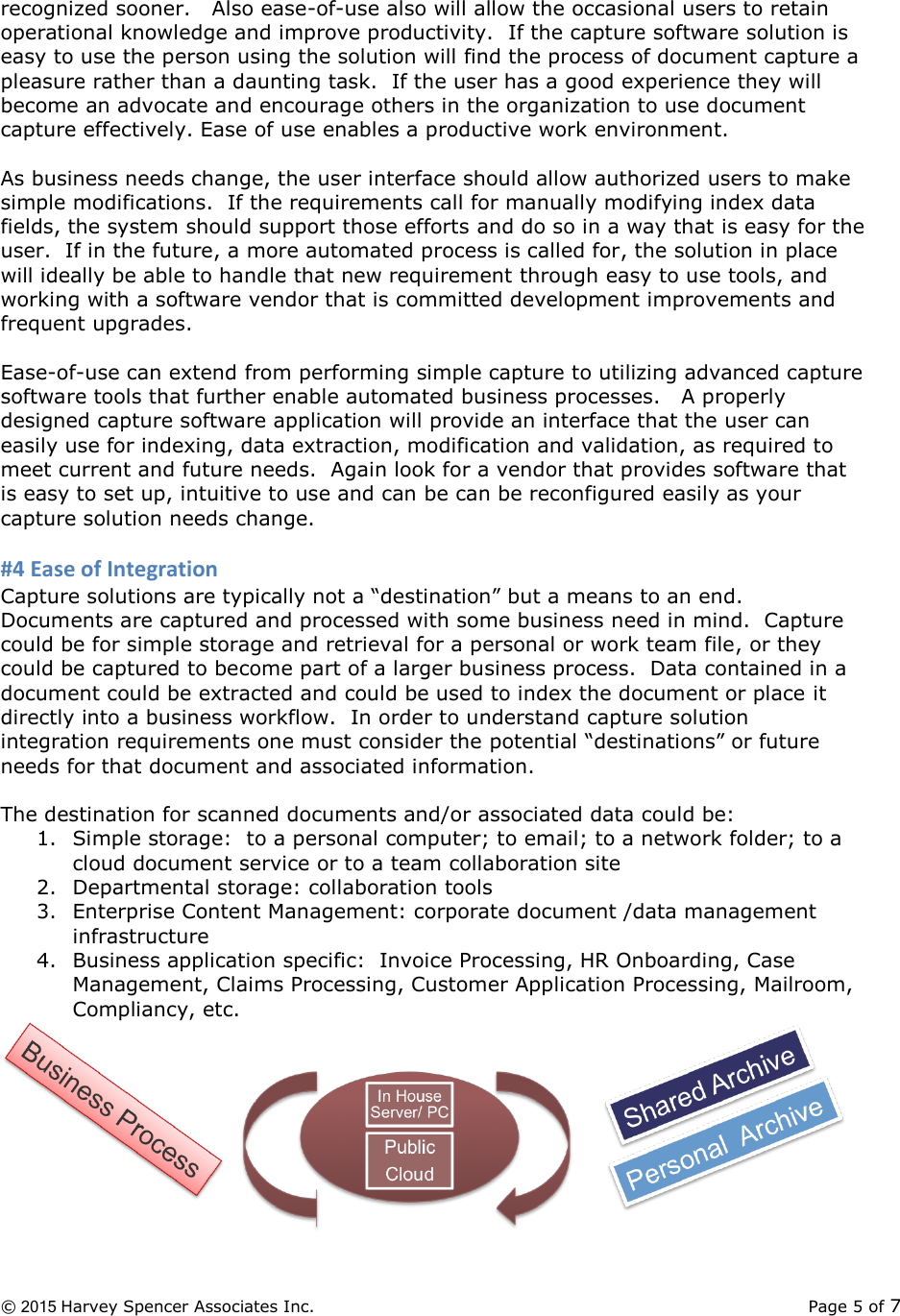 Page 5 of 7 - Fujitsu  Capture Solutions: The Value Of Simplicity Solutions - HSA