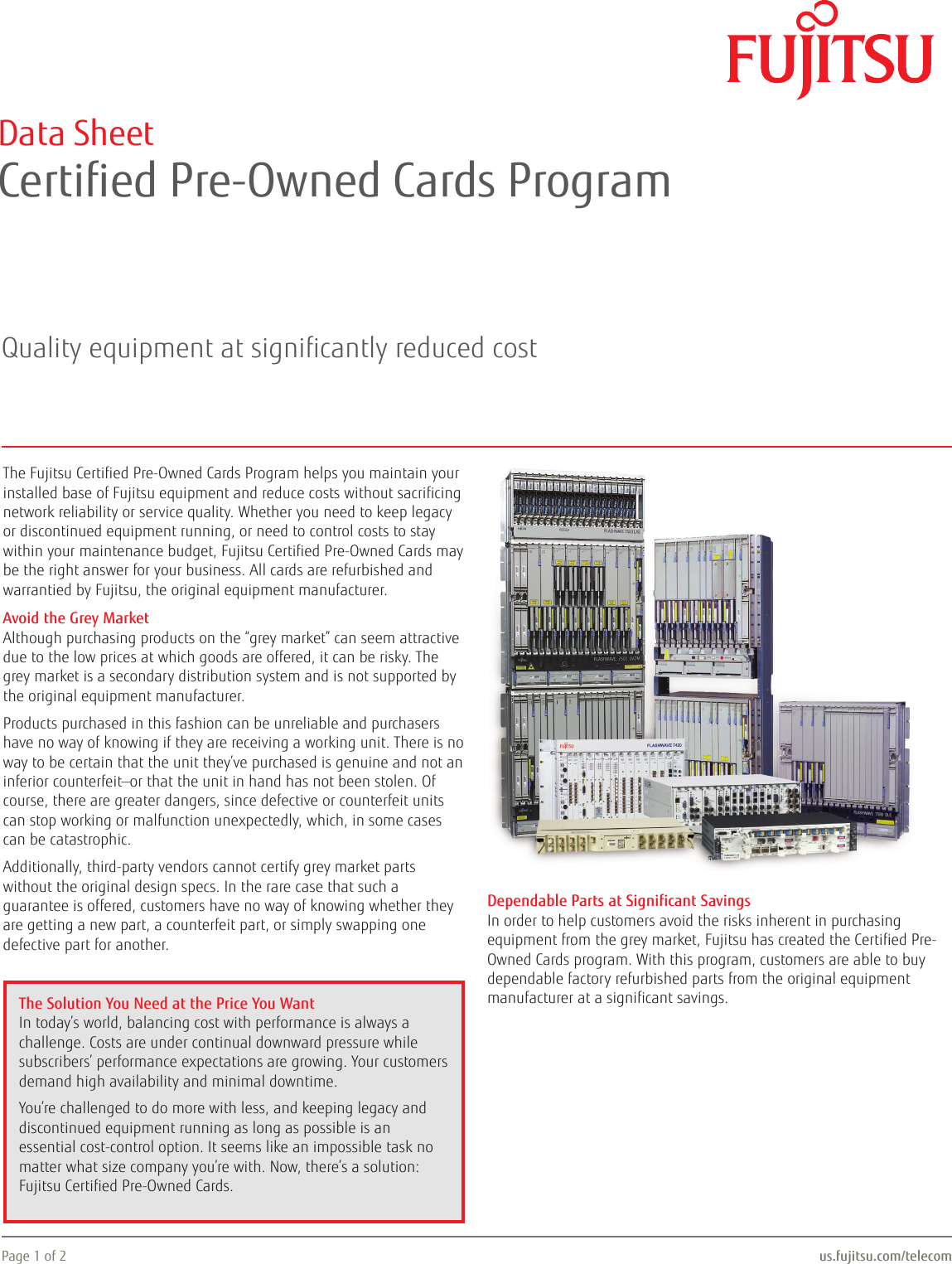 Page 1 of 2 - Fujitsu  Certified Pre-Owned Cards Program Certified-Pre-Owned-Cards-Program