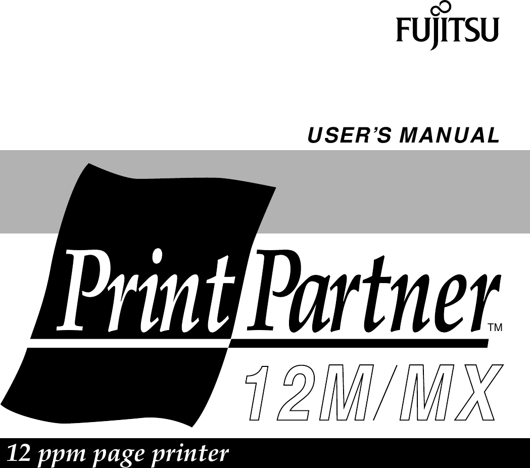 TM12M MXUSER’S MANUAL12 ppm page printer