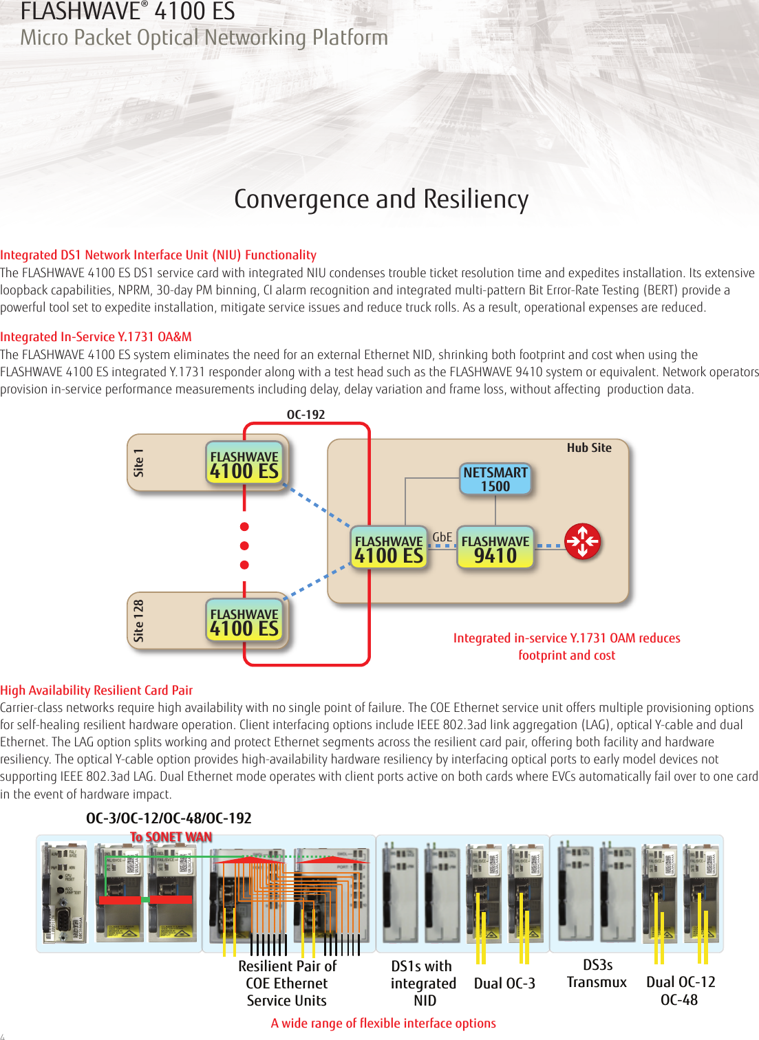 Page 4 of 8 - Fujitsu  FLASHWAVE 4100 ES FLASHWAVE4100ds