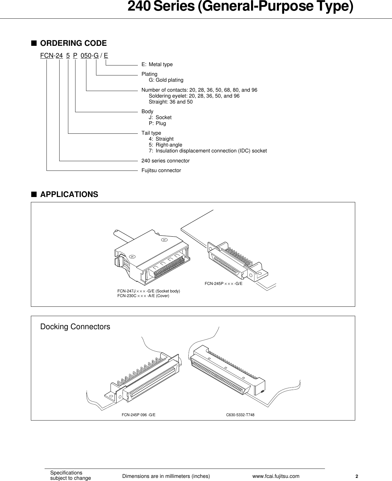 Page 2 of 12 - Fujitsu Fujitsu-Connection-240-Users-Manual- 240 GP Series  Fujitsu-connection-240-users-manual