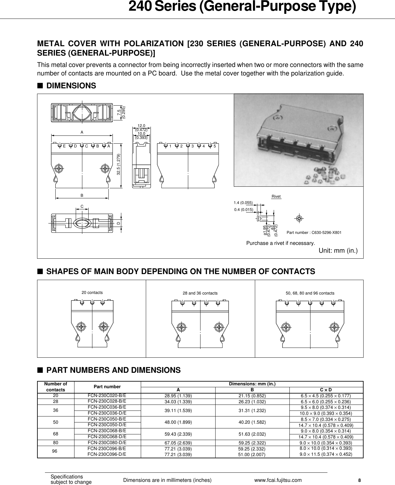 Page 8 of 12 - Fujitsu Fujitsu-Connection-240-Users-Manual- 240 GP Series  Fujitsu-connection-240-users-manual