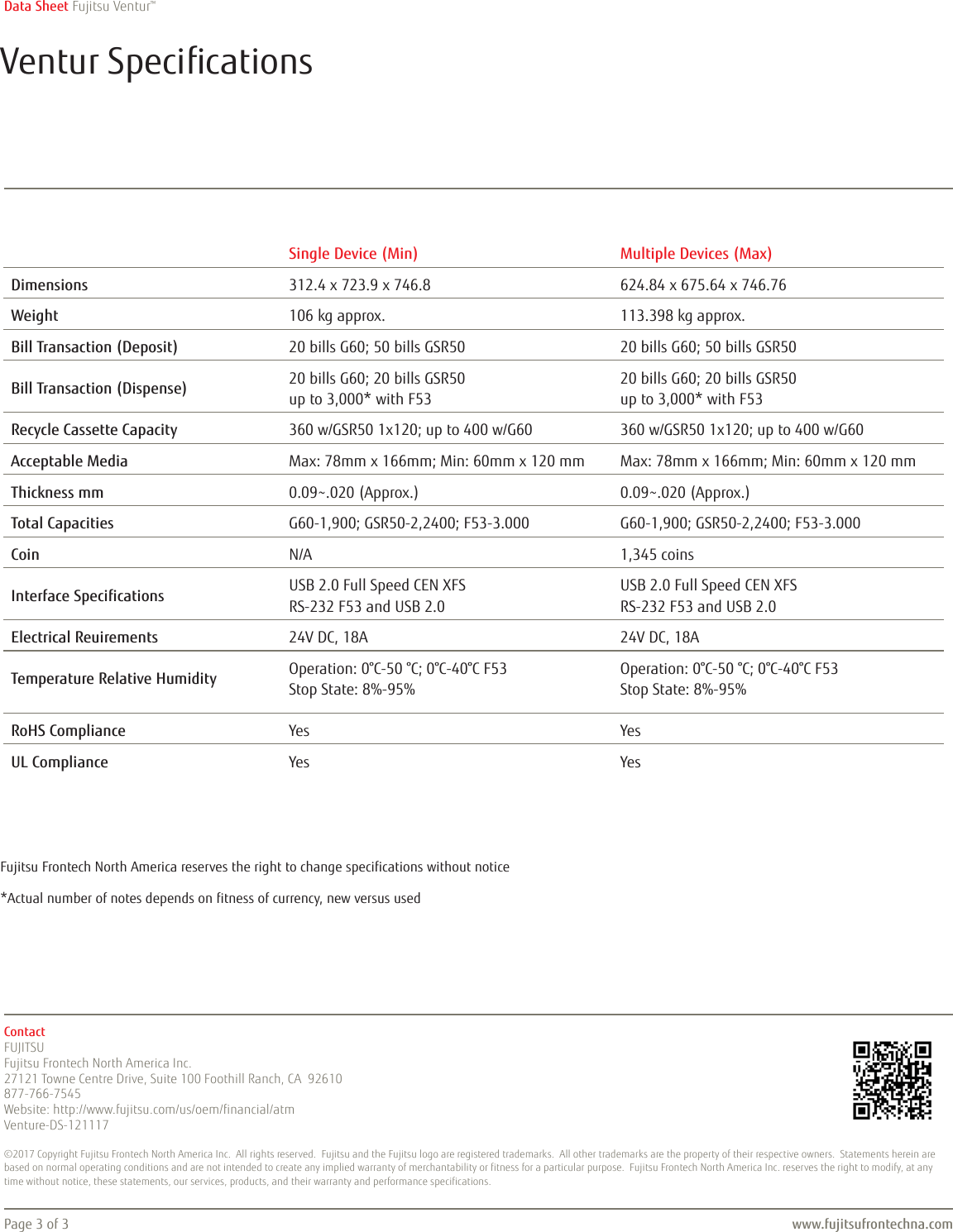 Page 3 of 3 - Fujitsu  Ventur Datasheet US 121117