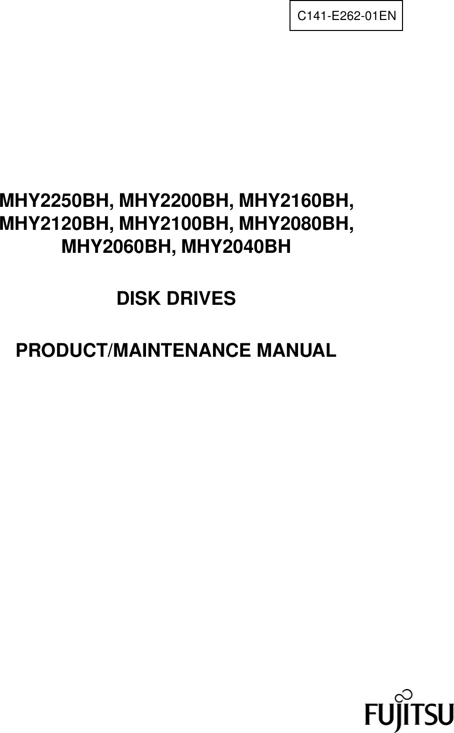 Fujitsu Mhy2040bh Users Manual Mhy2250bh Mhy2200bh Mhy2160bh Mhy2120bh Mhy2100bh Mhy2080bh