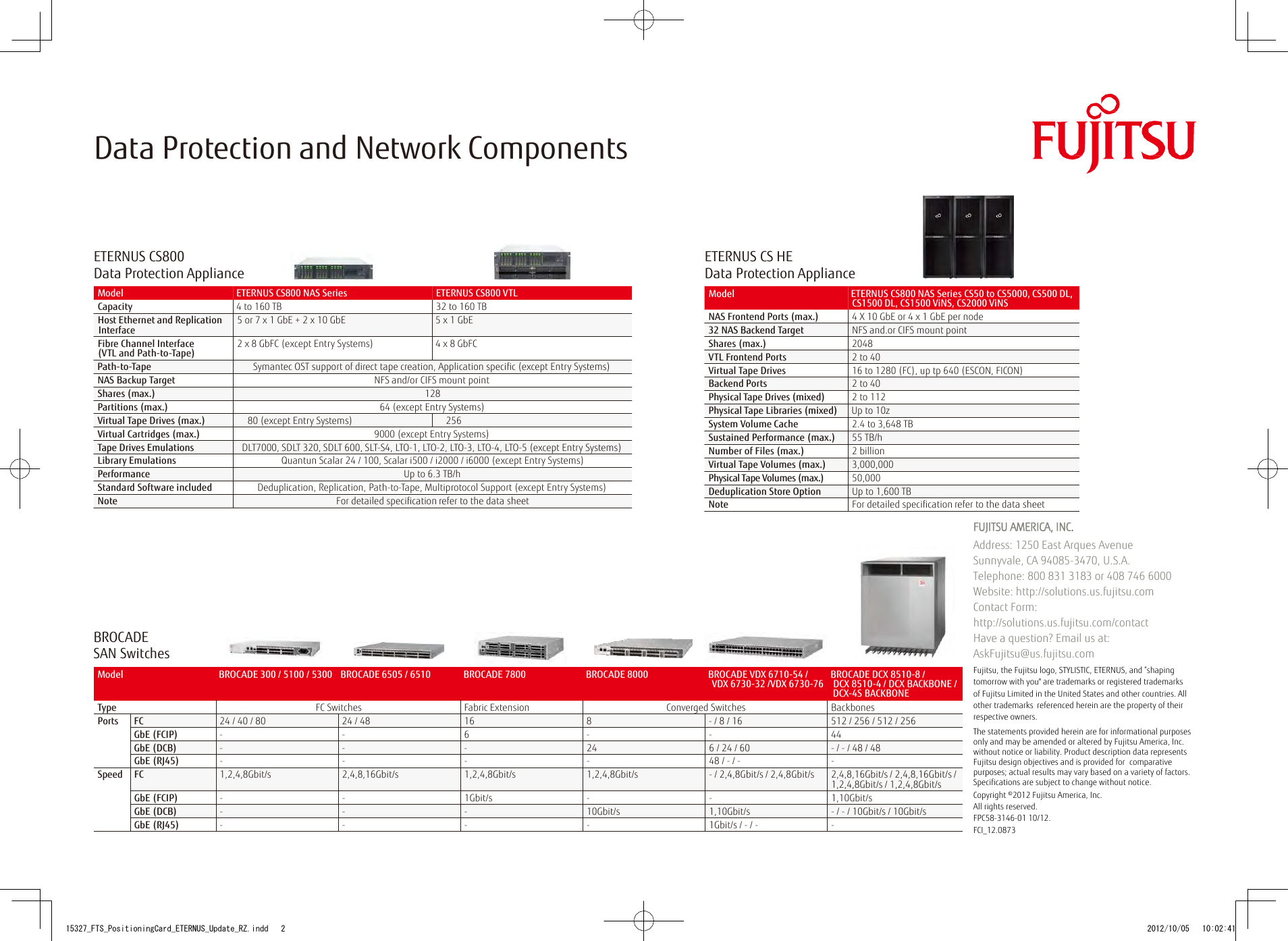 Page 2 of 2 - Fujitsu  ETERNUS DX Storage Positioning Card Storage-ETERNUS-DX-Positioning-Card