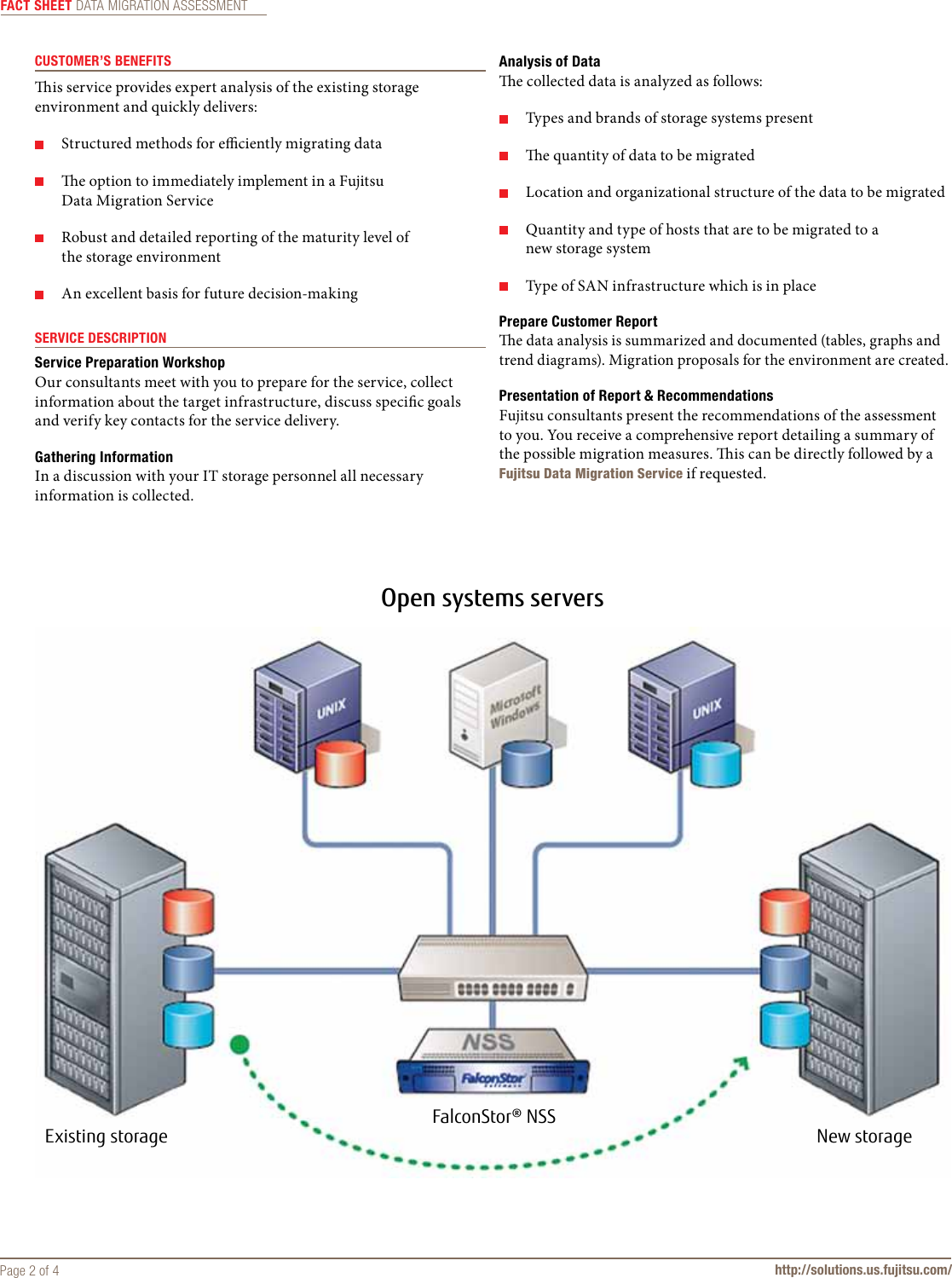 Page 2 of 4 - Fujitsu Data Migration Assessment Factsheet Service Sheet Storage-Services-Data-Migration-Assessment-factsheet