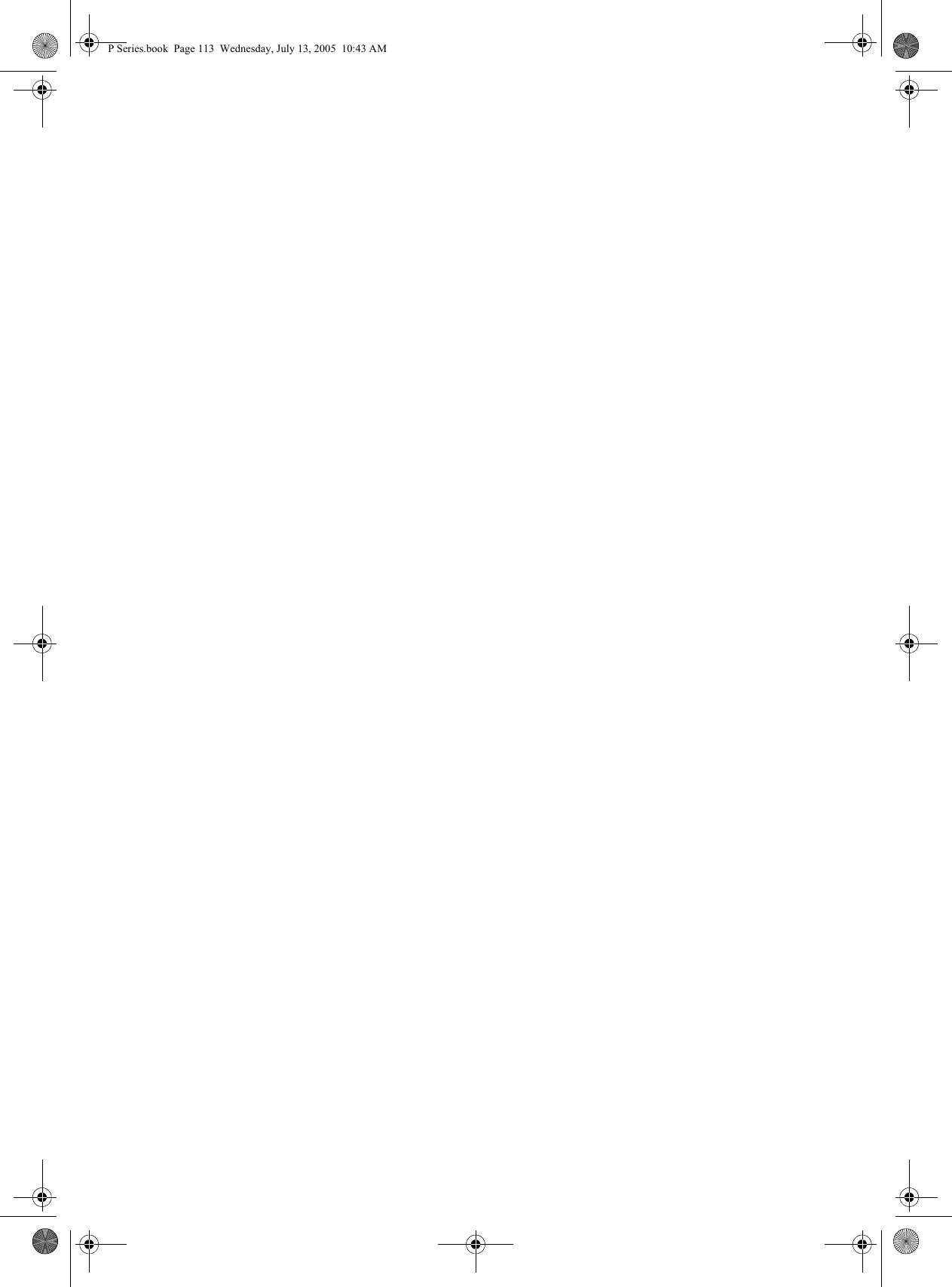 P Series.book Page 113 Wednesday, July 13, 2005 10:43 AM