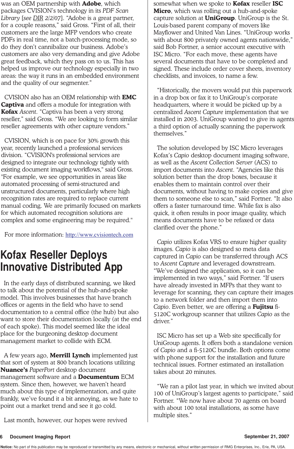 Page 6 of 8 - Fujitsu DIR 9-21-07 FCPA Upgrades Dept. Scanner Dir-092107 Review