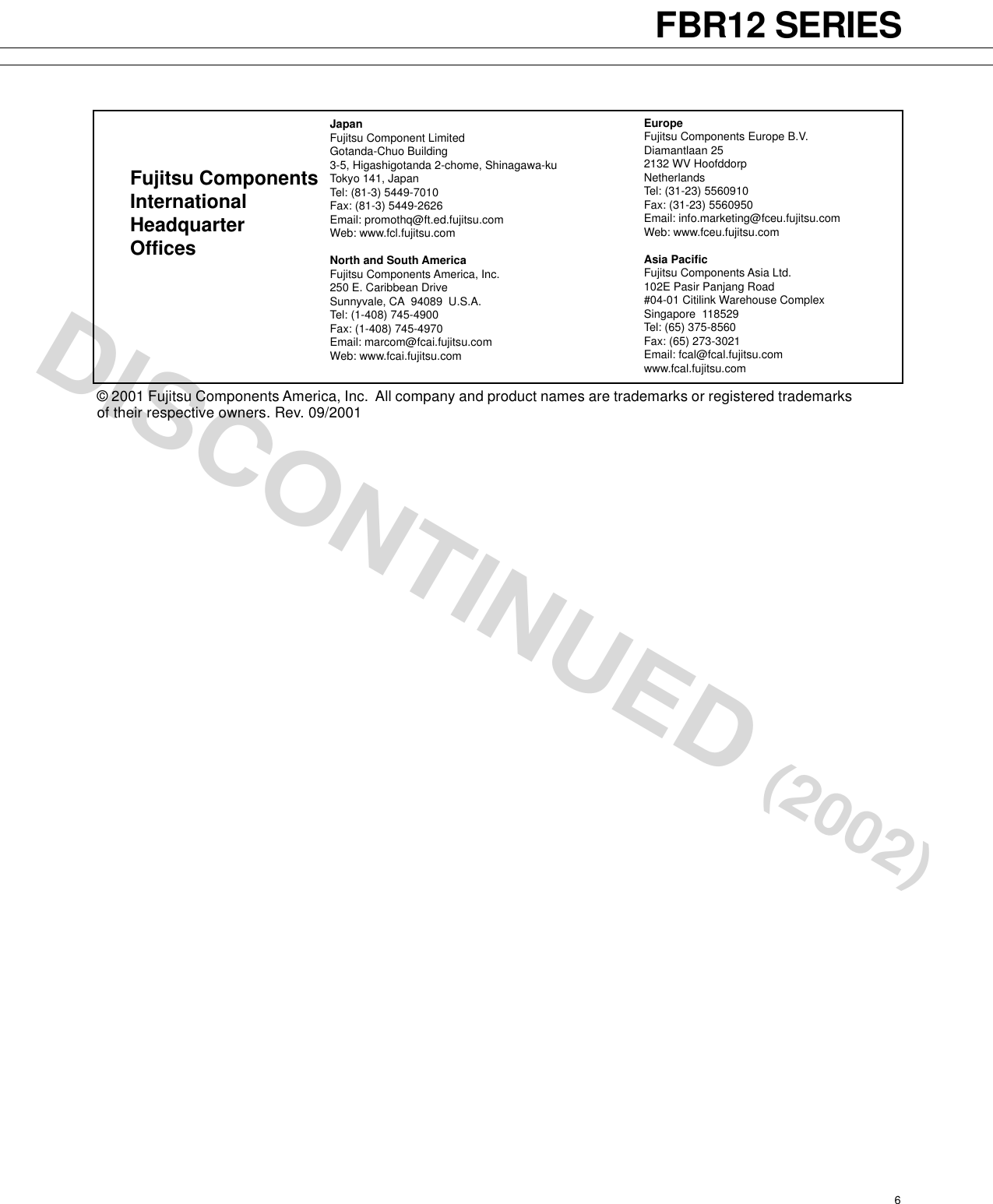 Page 6 of 6 - Fujitsu 08. FBR 12 Series (p62-65) FBR12