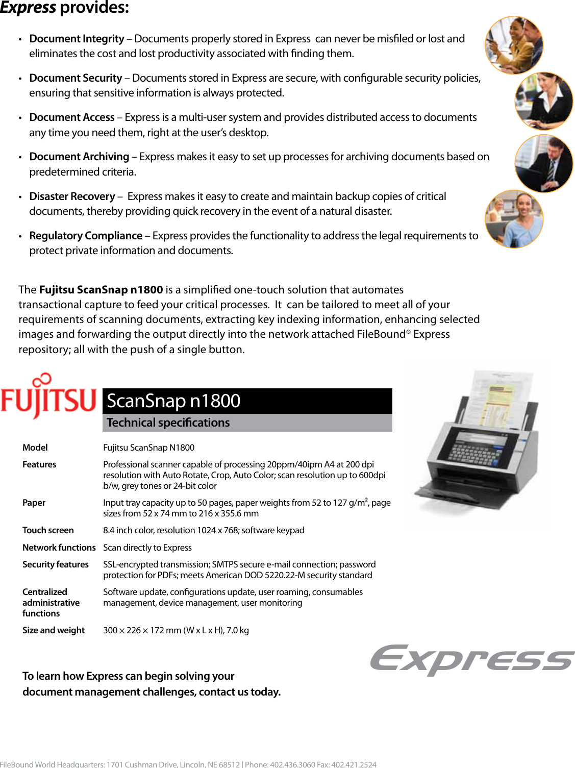 Page 2 of 2 - Fujitsu  Brochure Filebound Sheet