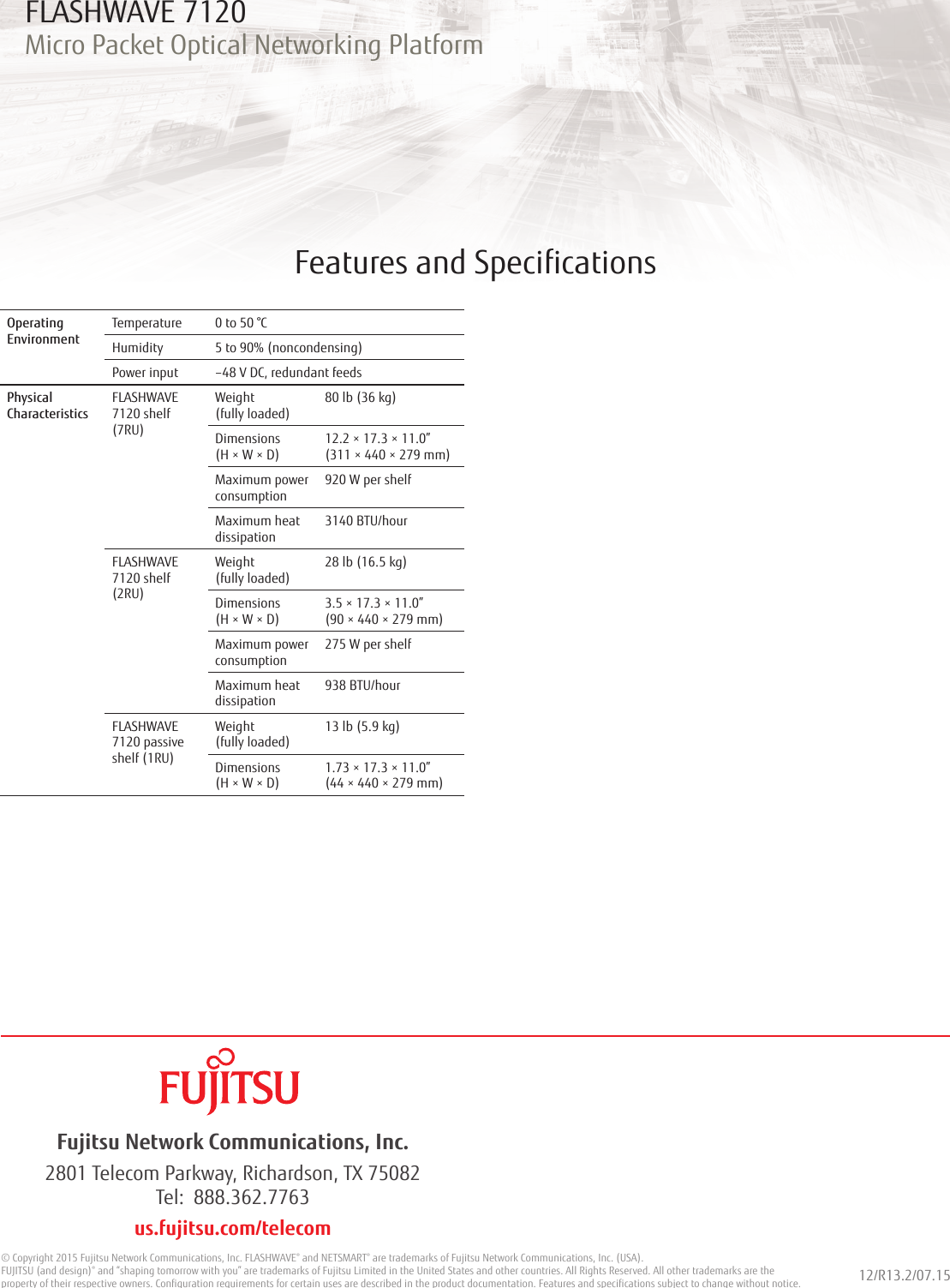 Page 4 of 4 - Fujitsu  FLASHWAVE 7120 Flashwave7120