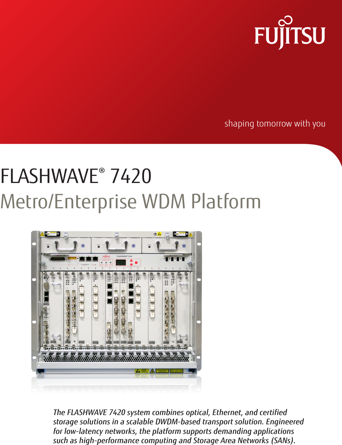 Page 1 of 7 - Fujitsu  FLASHWAVE 7420 Flashwave7420