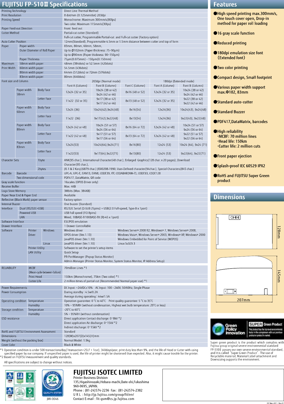 Page 2 of 2 - Fujitsu KA02072-D711/712/717/718 Fp-510-ii