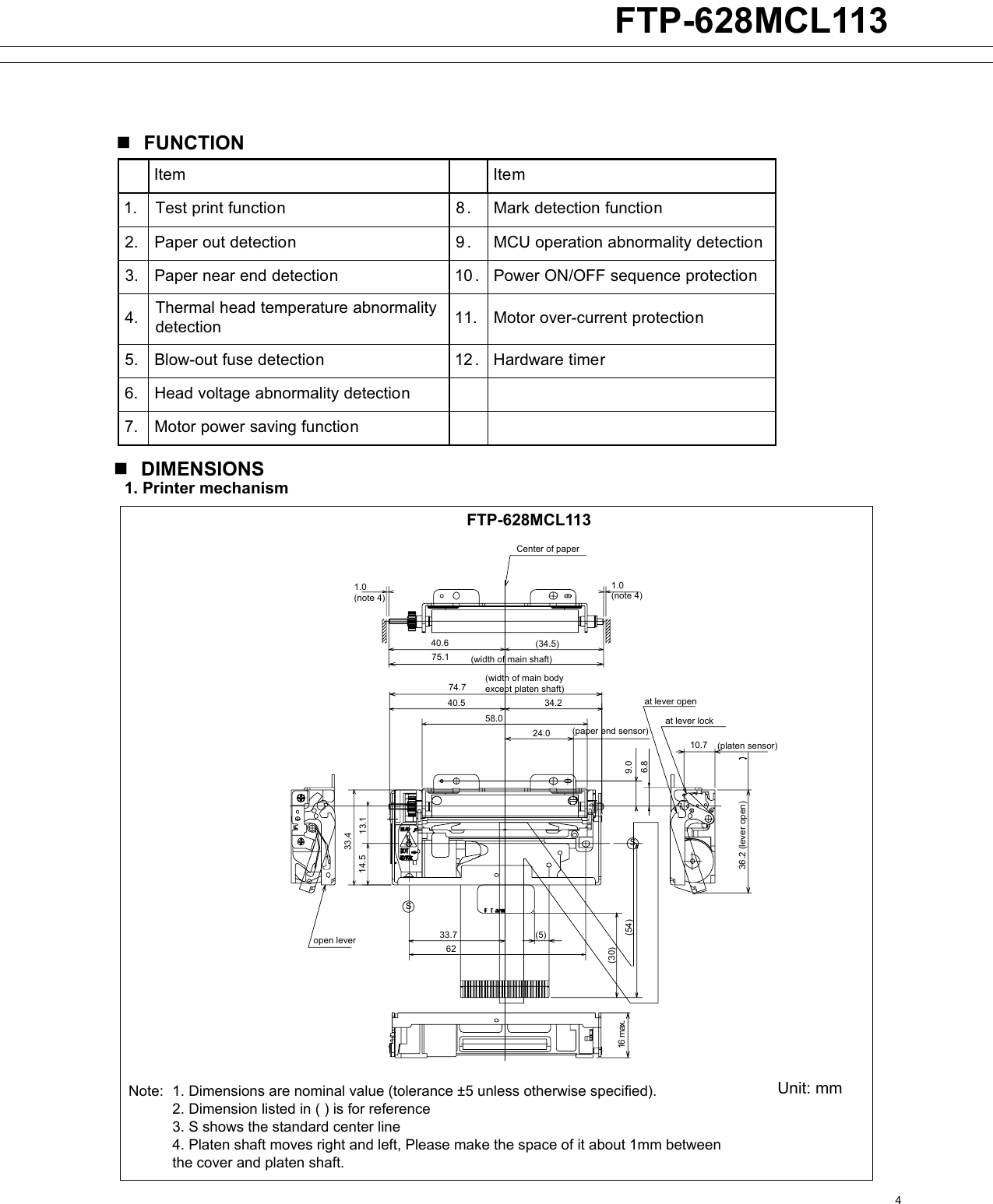 Page 4 of 6 - Fujitsu  FTP-628MCL113