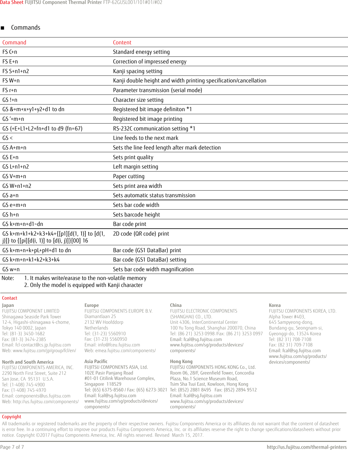 Page 7 of 7 - Fujitsu Fujitsu--of-the-factsheet FTP-62GUSL001/101 Ftp-62gusl001-101