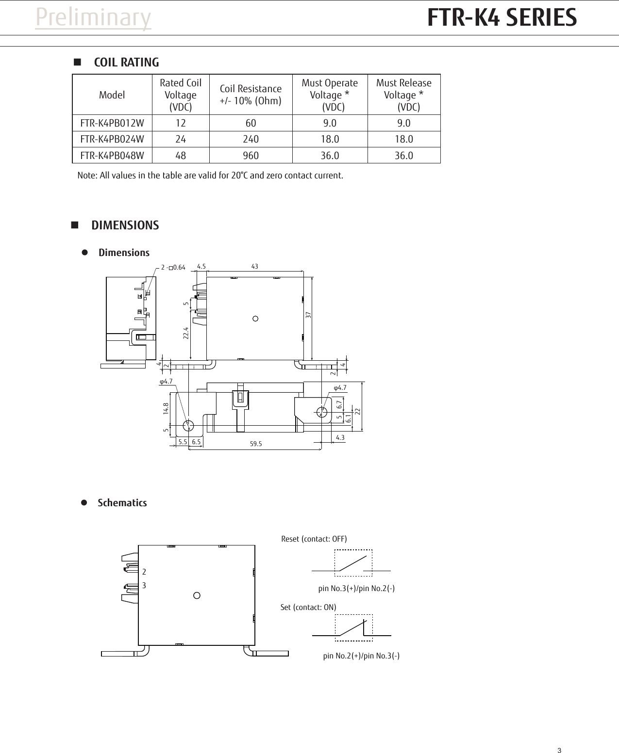 Page 3 of 5 - Fujitsu  FTR-K4 Series