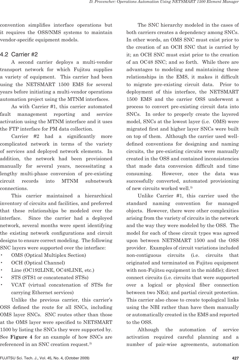 Page 6 of 9 - Fujitsu Operations Automation Using NETSMART 1500 Element Manager Paper19