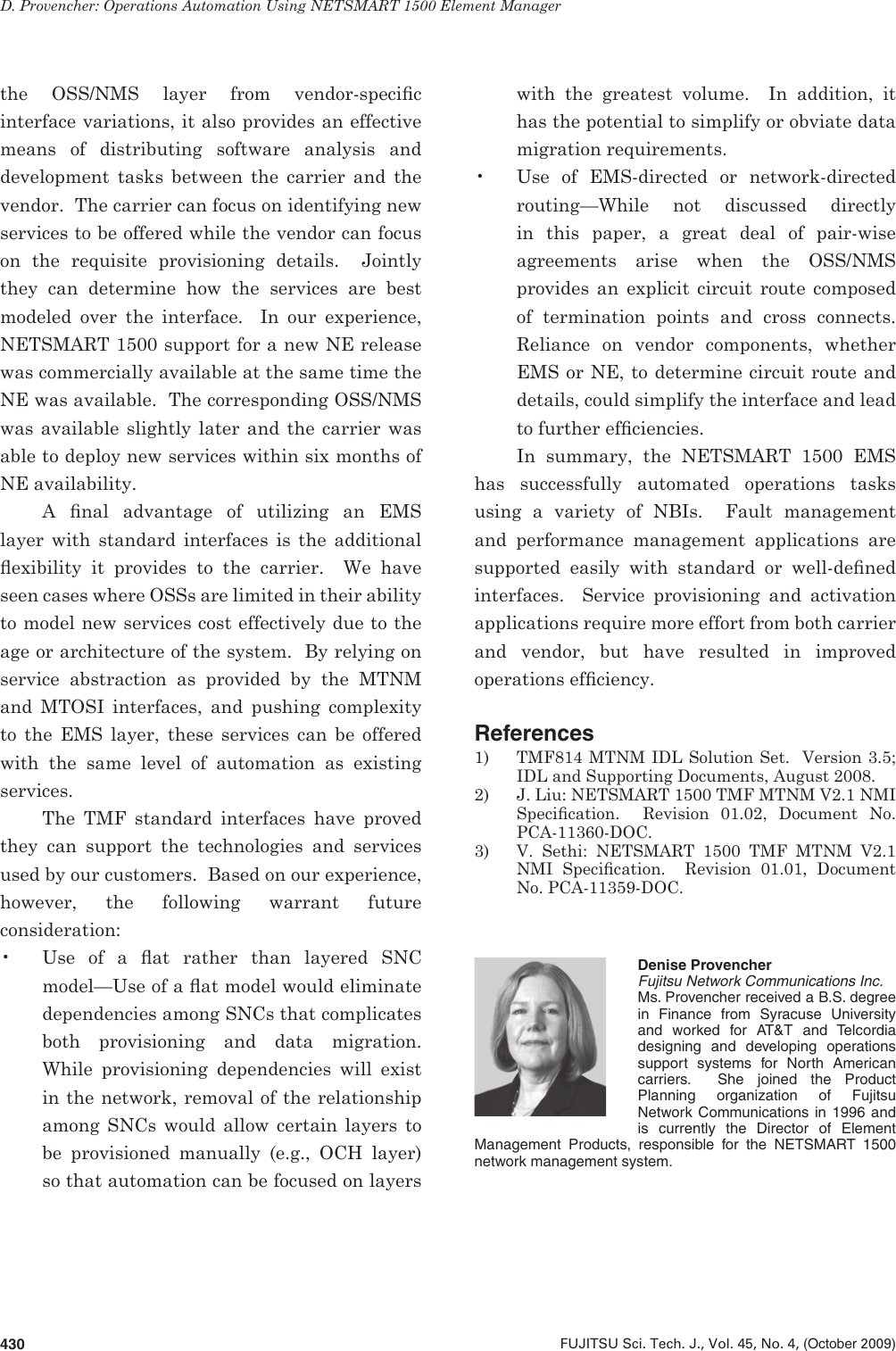 Page 9 of 9 - Fujitsu Operations Automation Using NETSMART 1500 Element Manager Paper19