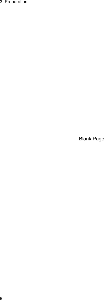 3. Preparation 8                       Blank Page  