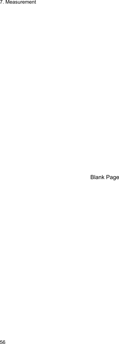 7. Measurement 56                       Blank Page    