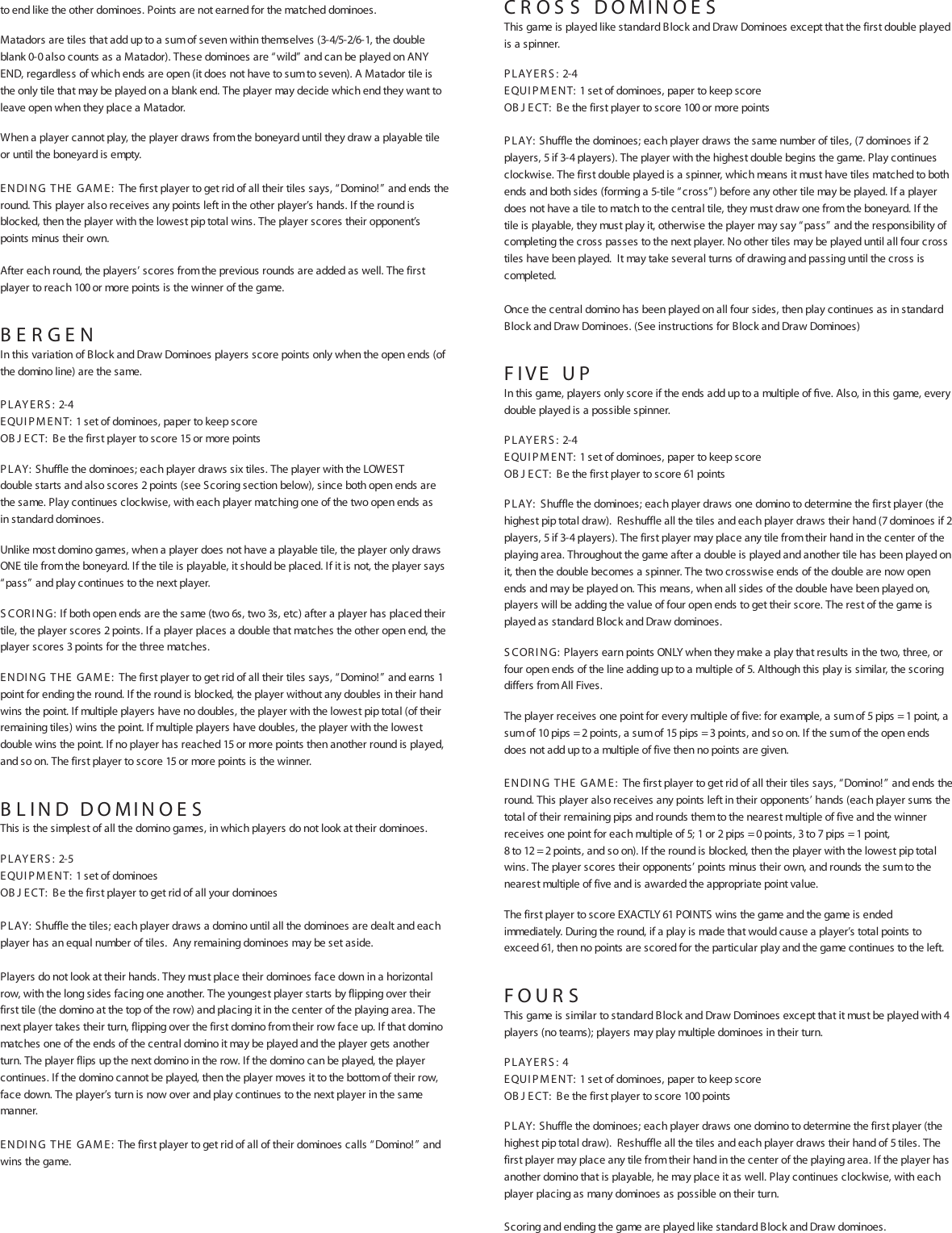 Page 2 of 3 - Fundex-Games Fundex-Games-Double-Nine-Dominoes-Users-Manual- 5400s-I_pg1  Fundex-games-double-nine-dominoes-users-manual