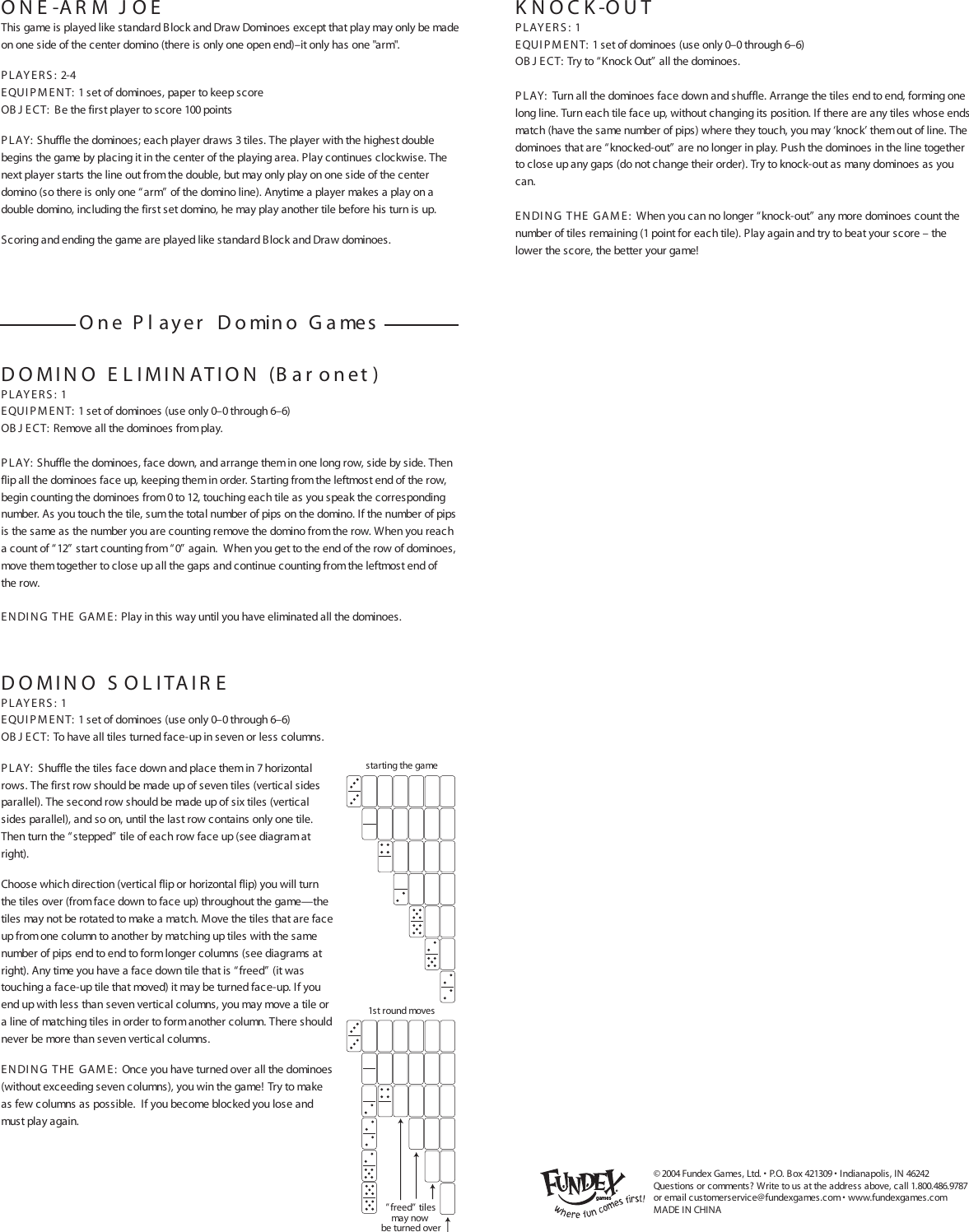 Page 3 of 3 - Fundex-Games Fundex-Games-Double-Nine-Dominoes-Users-Manual- 5400s-I_pg1  Fundex-games-double-nine-dominoes-users-manual