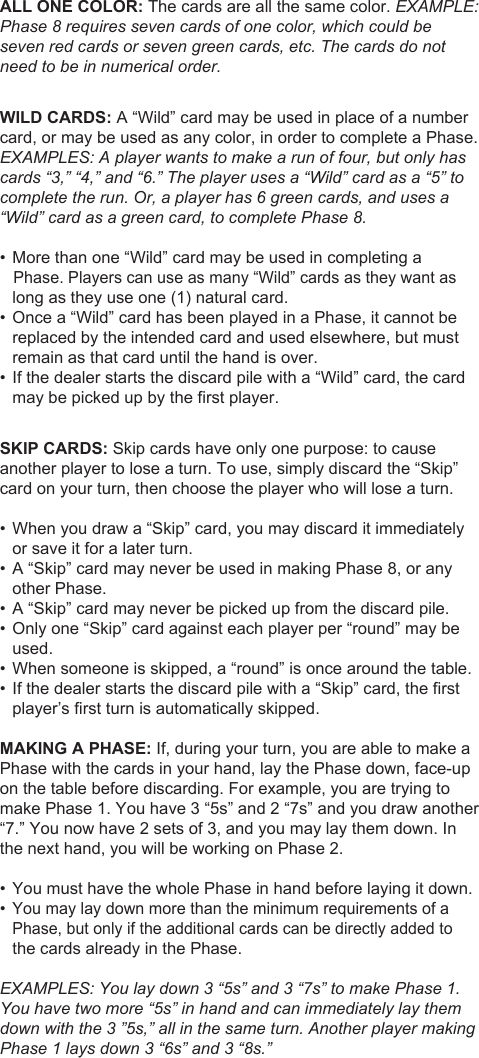 Page 2 of 6 - Fundex-Games Fundex-Games-Phase-10-Deluxe-Users-Manual- 9420-20_I_PH10 Deluxe_p1  Fundex-games-phase-10-deluxe-users-manual