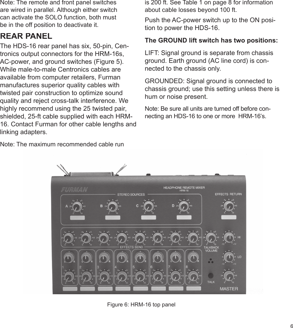 Page 7 of 12 - Furman-Sound Furman-Sound-Hds-16-Users-Manual- HDS-16 & HRM-16 Manual  Furman-sound-hds-16-users-manual