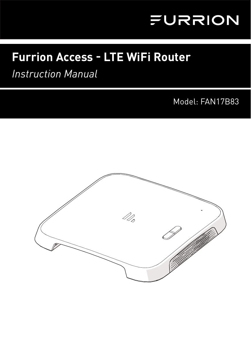 Furrion Access  LTE WiFi RouterInstruction Manual Model: FAN17B83