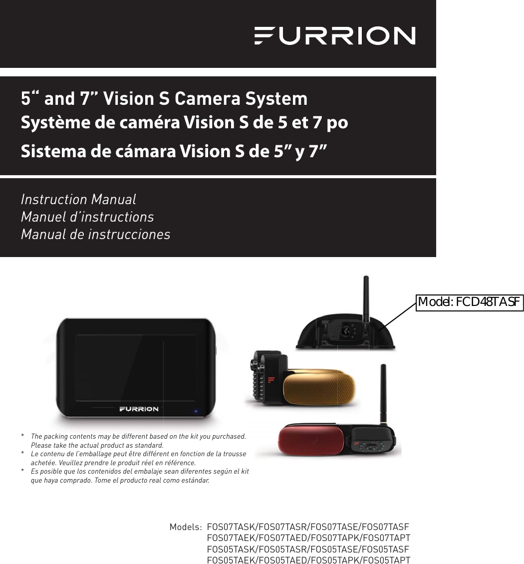 Page 1 of Furrion FCX48TA 2.4GHz wireless module User Manual IM FCM00001 indd