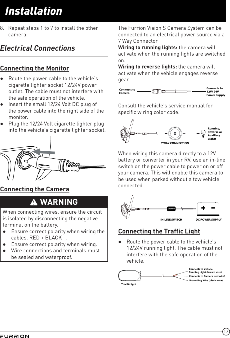 Page 17 of Furrion FCX48TA 2.4GHz wireless module User Manual IM FCM00001 indd