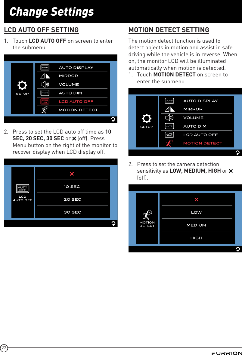 Page 22 of Furrion FCX48TA 2.4GHz wireless module User Manual IM FCM00001 indd