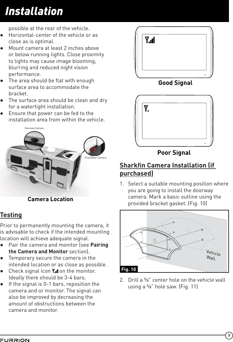Page 9 of Furrion FOS43TA Vision S Camera System - Monitor User Manual IM FCM00002 indd