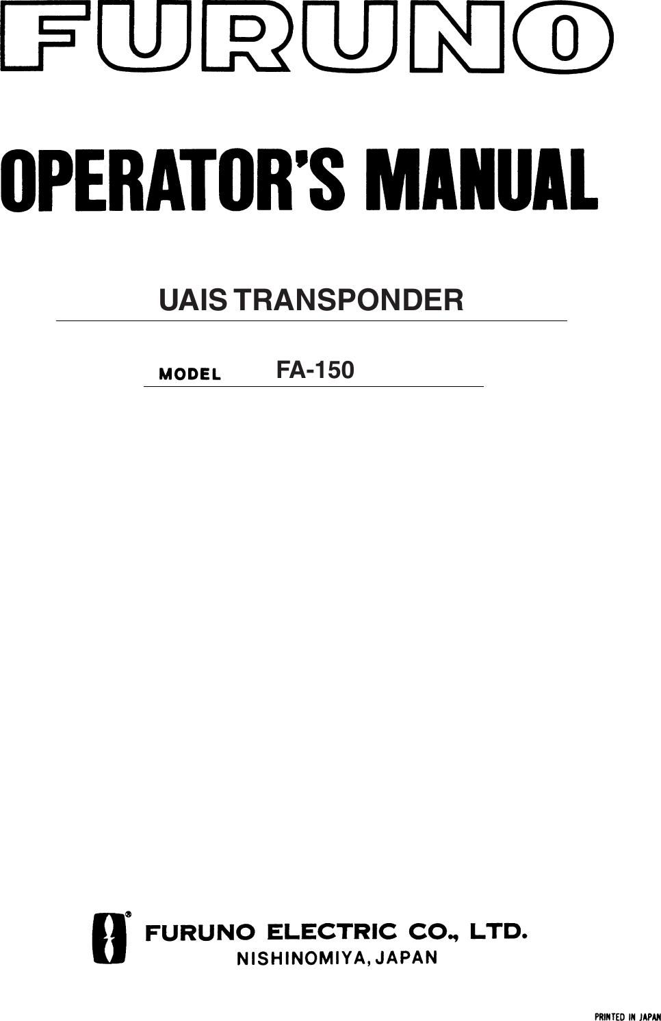              UAIS TRANSPONDERFA-150