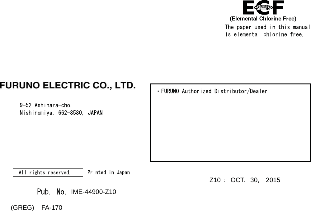 Z10(GREG)    FA-170IME-44900-Z10OCT. 30, 2015: